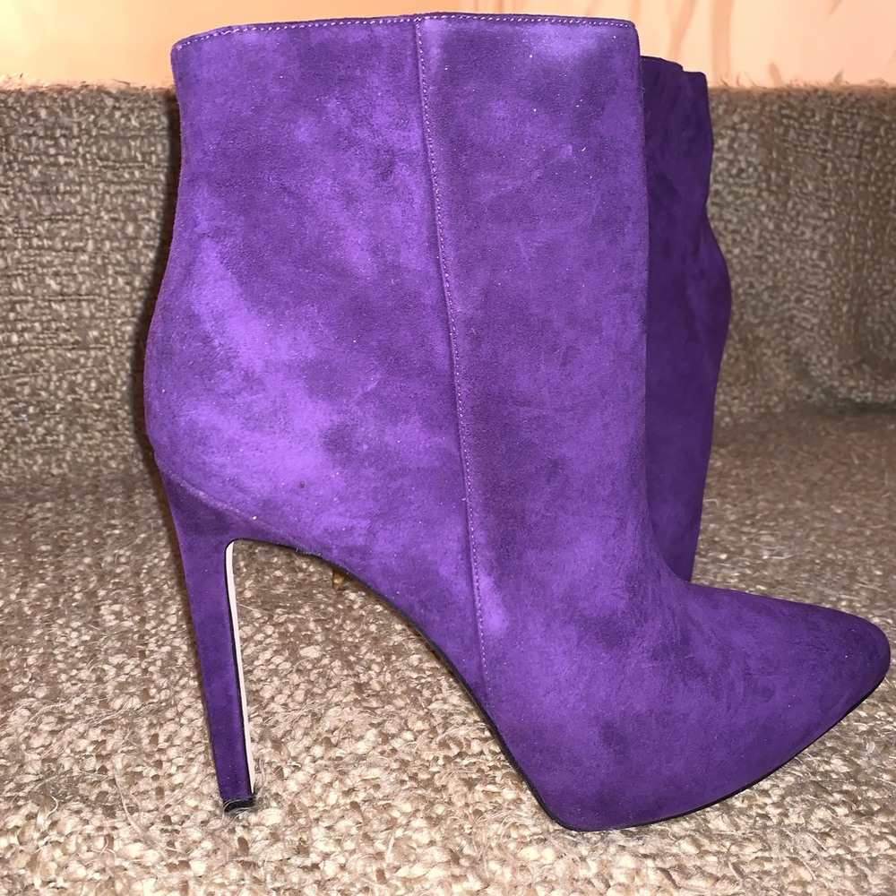 Nine West Booties: Purple Size 11 (New) $55